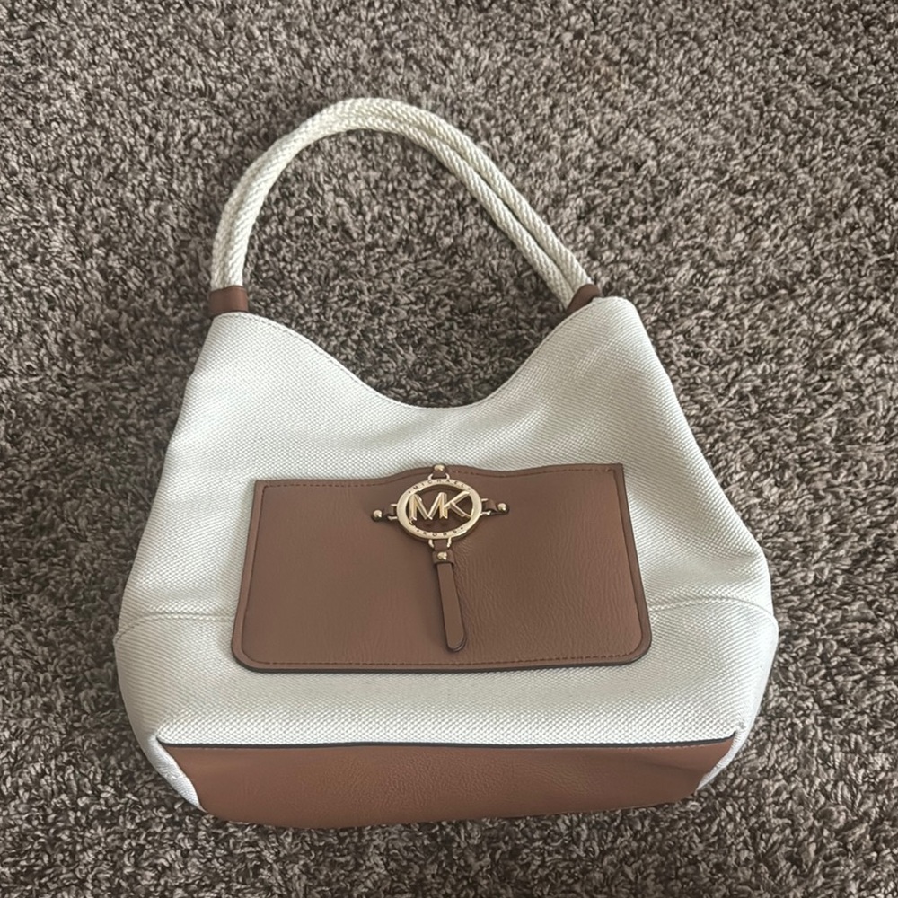 Michael Kors Cream and Brown Women's Bag - Picture 2 of 7